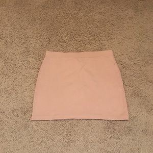 pink mini skirt